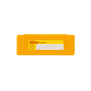 Yellow plastic pencil case